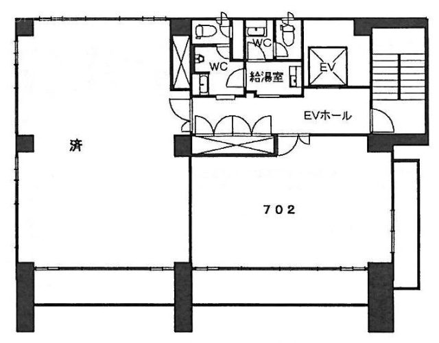 月島NRビル702 間取り図