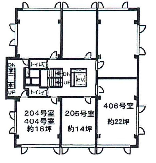 新代々木ビル204 間取り図