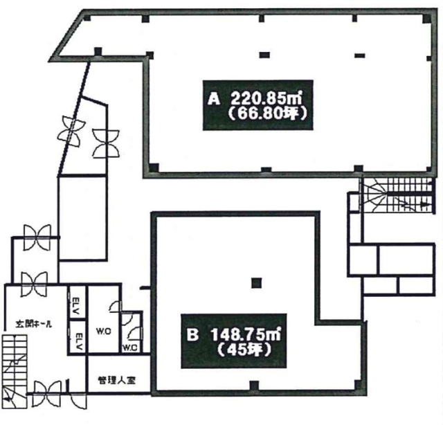 宇源ビルB 間取り図