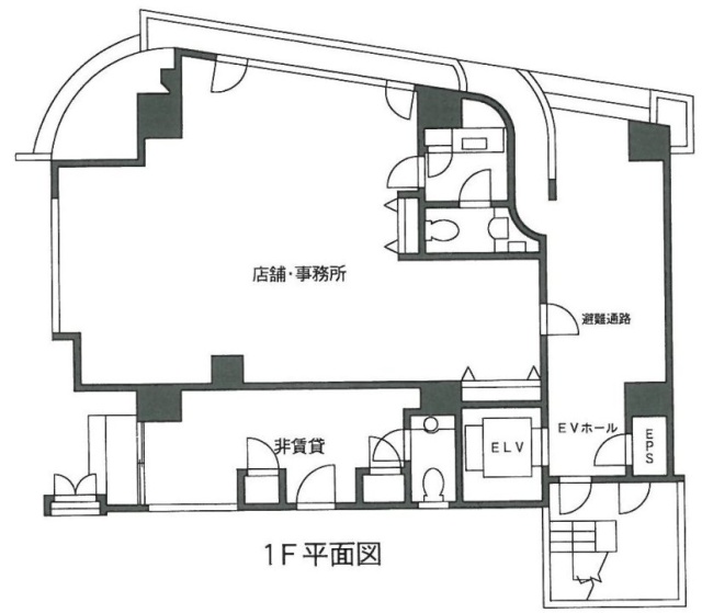 三宅屋ビル1F 間取り図
