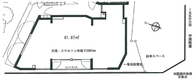 パークサイドスペック田園調布ビル1F 間取り図