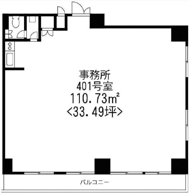 九段シルバーパレス401 間取り図