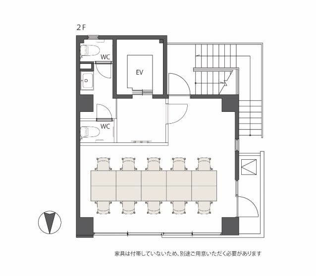 THE BASE 秋葉原ビル2F 間取り図