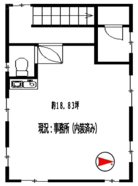 下町ビル2F 間取り図