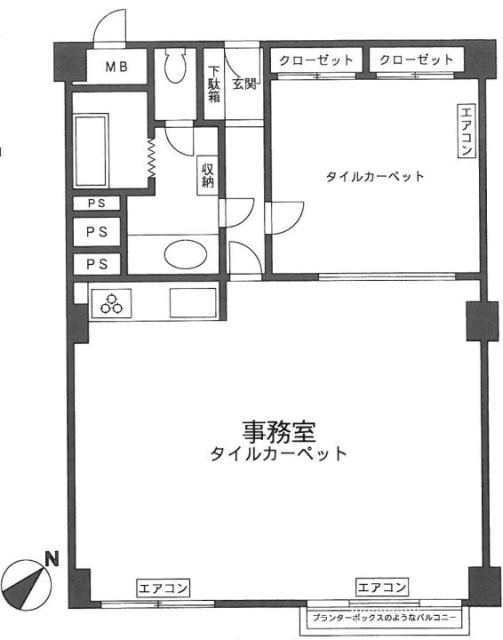 ヴィラ赤坂505 間取り図