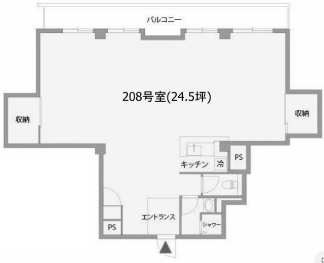 フラット青山208 間取り図