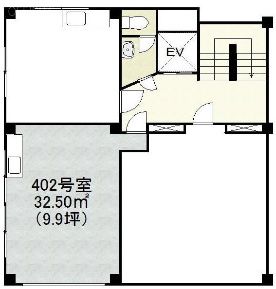 第一豊南ビル402 間取り図