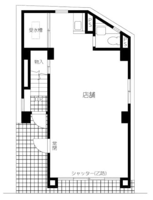 第3修明ビル1F 間取り図