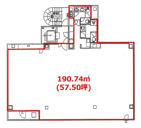 光澤堂GINZAビル3F 間取り図