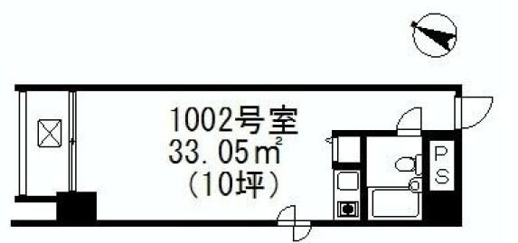 宮益坂STビル1002 間取り図