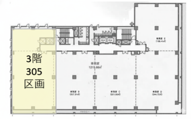 Jプロポートサイドビル305 間取り図