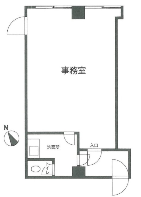 四番町ビル1F 間取り図
