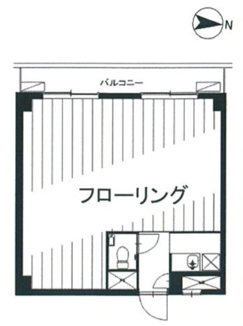 第5スカイビル504 間取り図