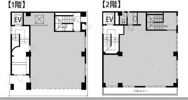 カズキビル1F～2F 間取り図