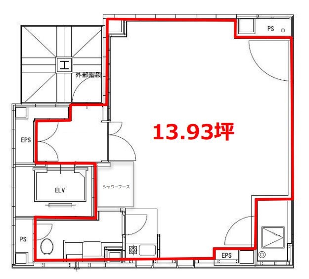 G4ビル9F 間取り図