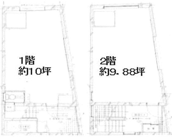 第2今井ビル1F～2F 間取り図