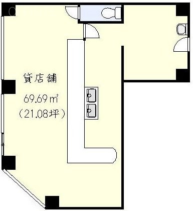 パールハイツ大塚ビル102 間取り図