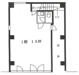 蓄名堂ビル1F 間取り図