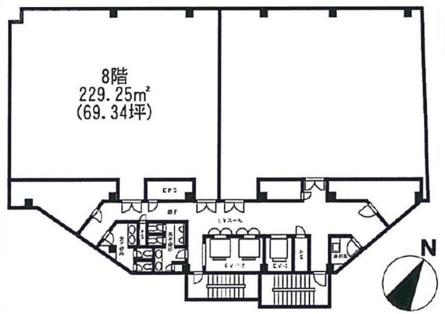 富士見ハイネスビル8F 間取り図