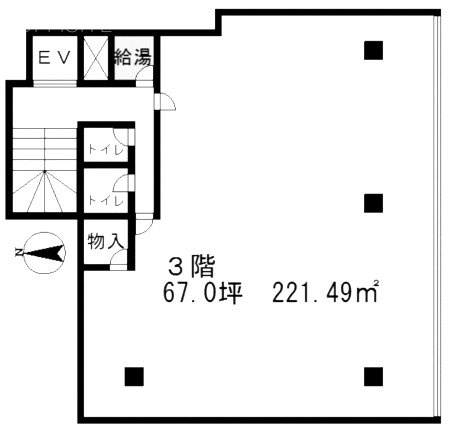 曙ビル3F 間取り図