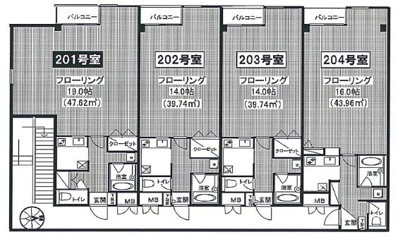FRESCA神宮前201 間取り図