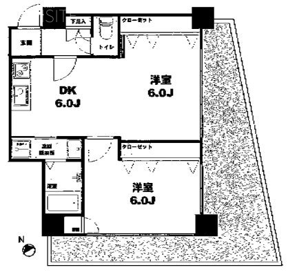 月村マンションNo33203 間取り図