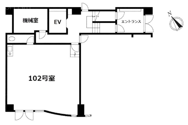 ラミューズ松が谷102 間取り図