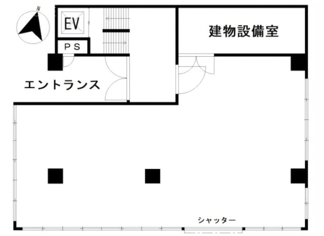 北村ビル1F 間取り図