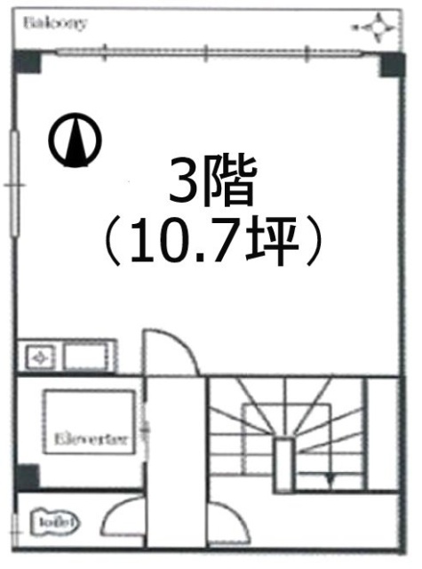 岸ビル3F 間取り図