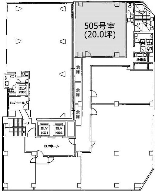 太洋ビルディング第2新館B505 間取り図