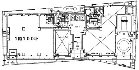 飯田橋升本ビル1F 間取り図