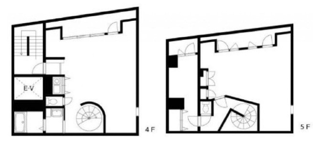 Y-WORKSビル4F～5F 間取り図