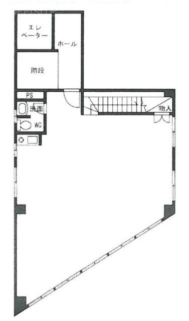 H・T南麻布Vビル4F 間取り図