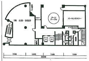 東貨ビル1F 間取り図