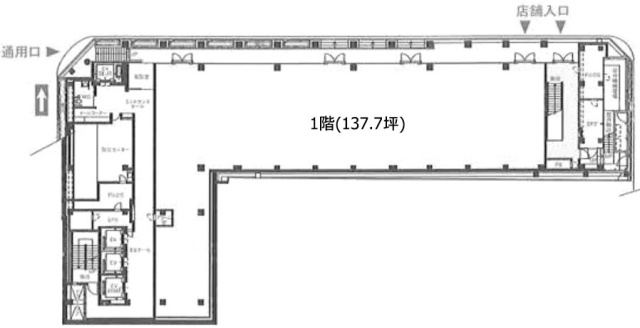 渋谷スクエアAビル1F 間取り図