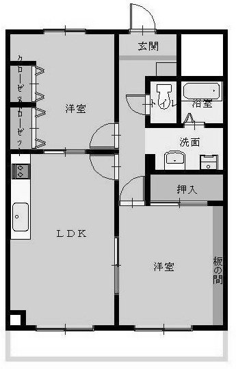 パストラル西船ビル103 間取り図