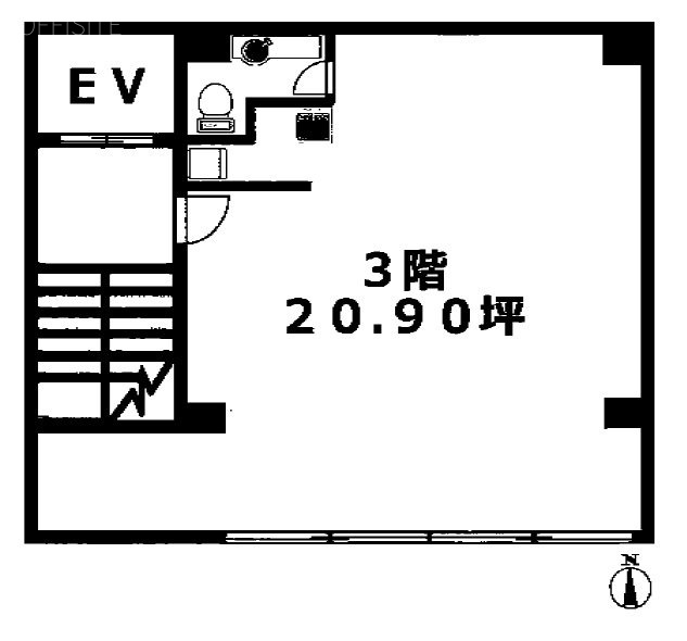 技村ビル3F 間取り図