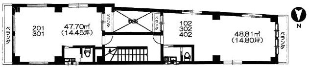 高橋ビル201 間取り図