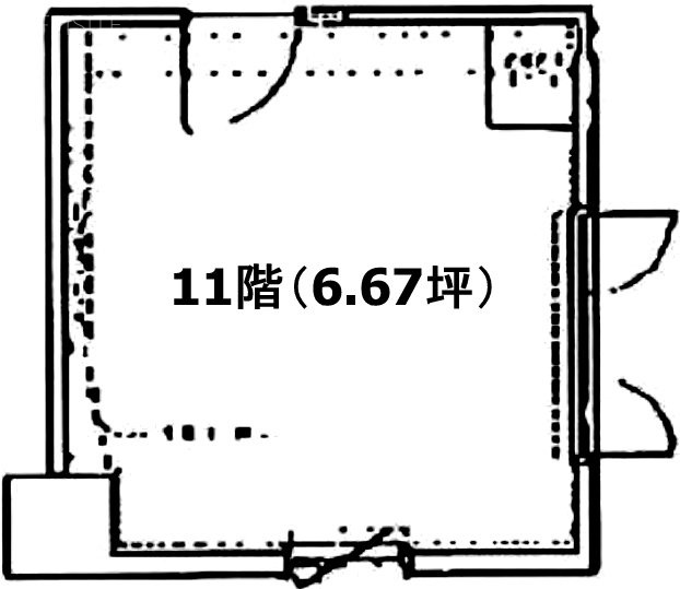 アイオス虎ノ門1103 間取り図