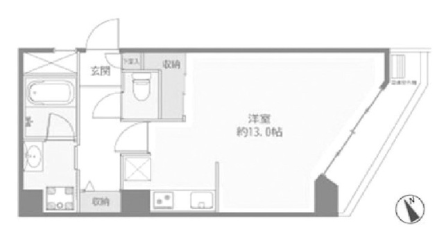 アルベルゴ上野804 間取り図