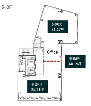 (仮称)大田区大森北PJビル5F 間取り図