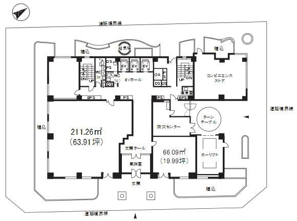 五反田ファーストビル1F 間取り図