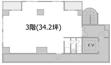 サンライズ21ビル3F 間取り図