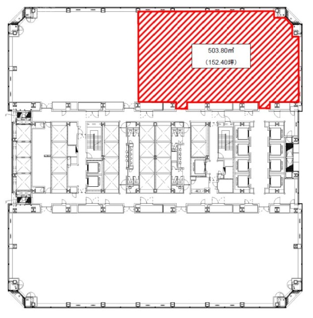 晴海アイランドトリトンスクエアオフィスタワーX棟9F 間取り図