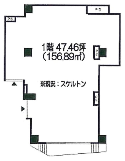 ポートヴィラ元町ビル1F 間取り図