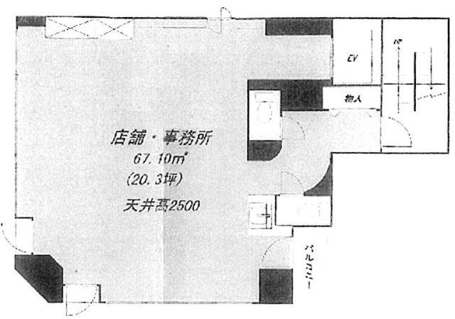 日本橋TSビル6F 間取り図