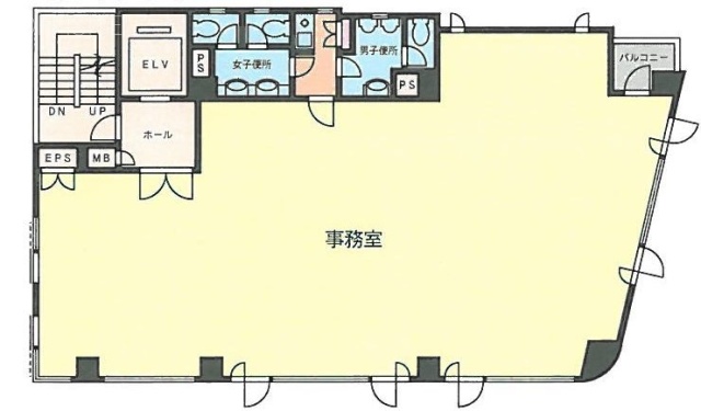 塔文社(トウブンシャ)ビル2F 間取り図