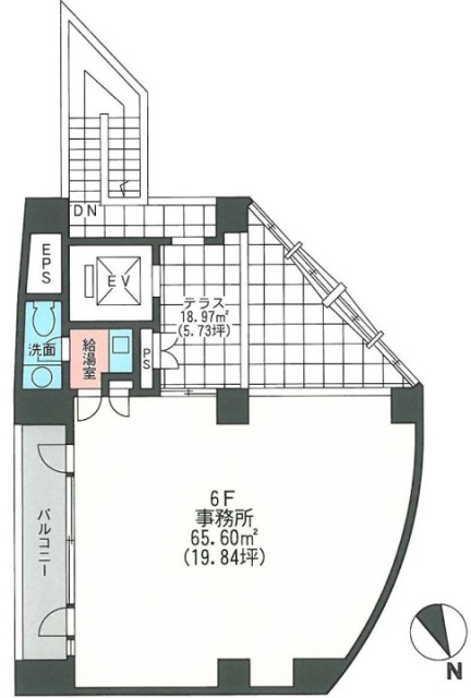 バルビゾン43ビル601 間取り図