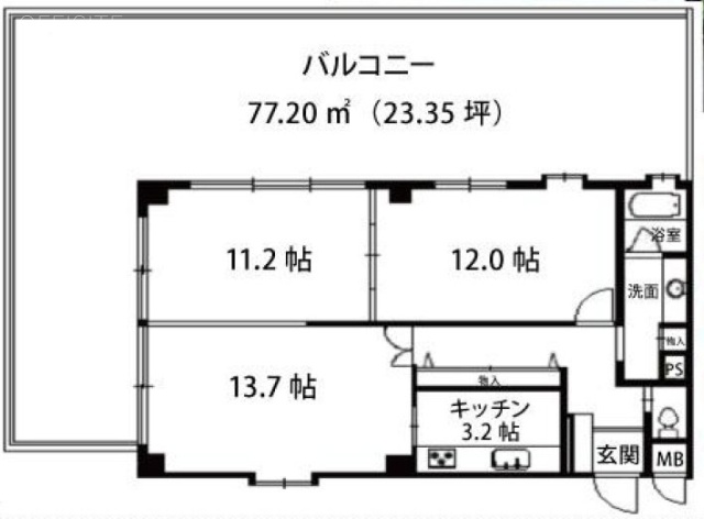 南青山ホームズ4F 間取り図