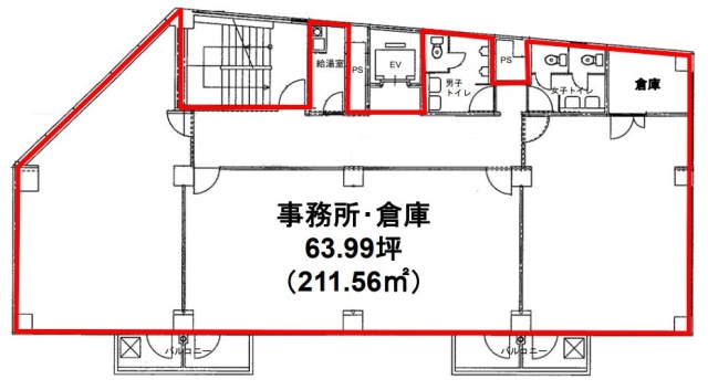 代々木ビル3F 間取り図